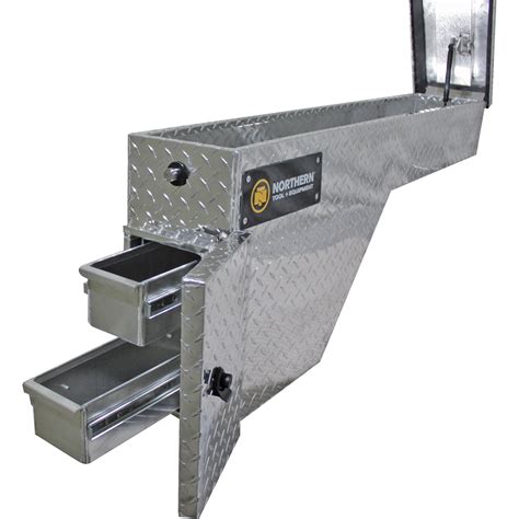 united welding steel wheel well tool box|aluminum truck tool boxes.